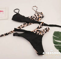 Schwarz mit Leopardenmuster