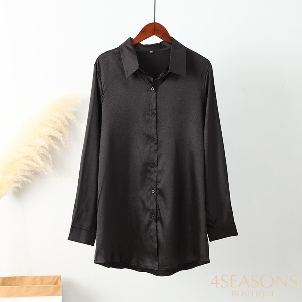 Camisa Cetim Consuelo Preto / P China