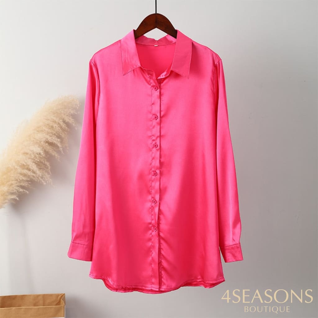 Camisa Cetim Consuelo Rosa / P China