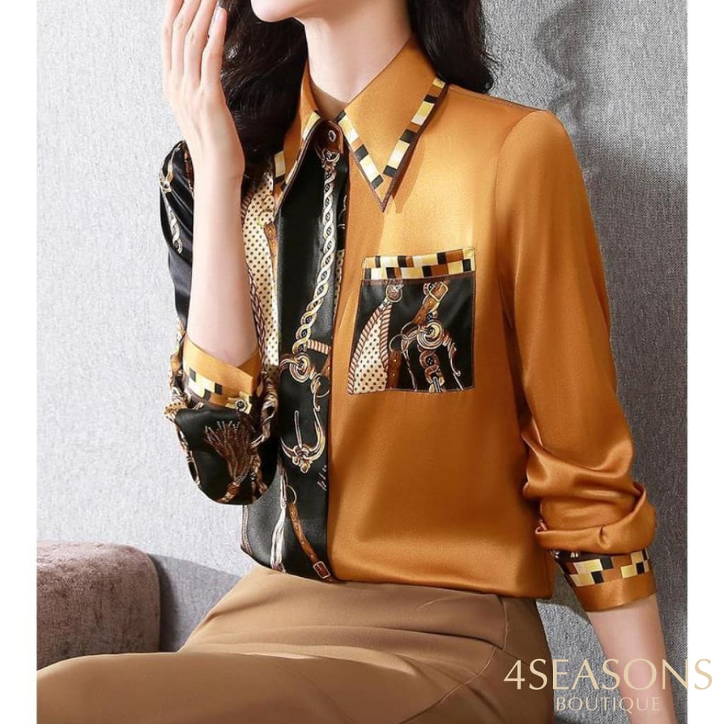 Camisa Chiffon Loure