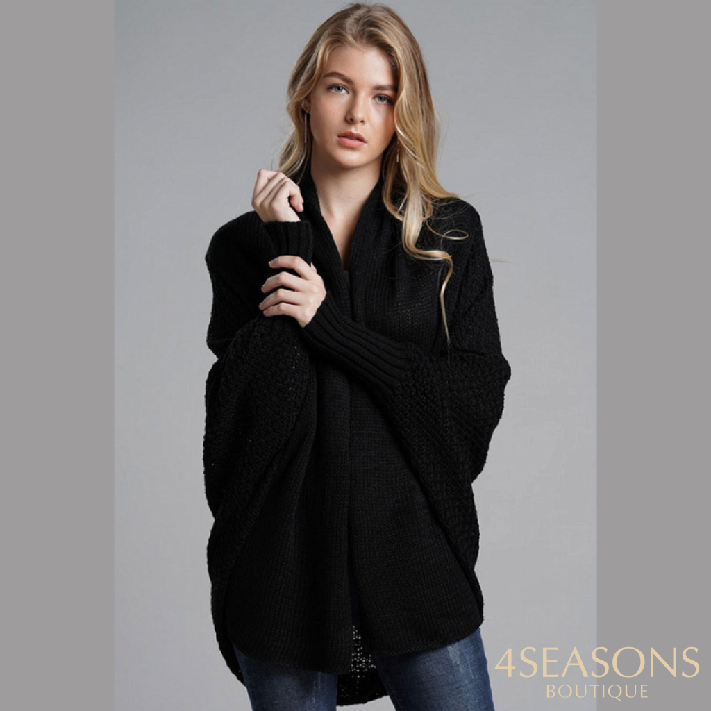 Cardigan Curto Vanda Preto / Único