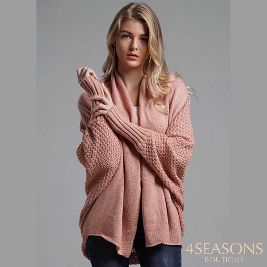 Cardigan Curto Vanda Rosa Claro / Único