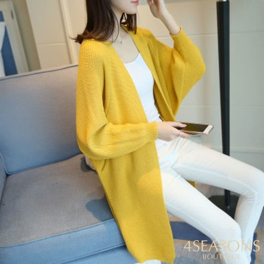 Cardigan Luxo Mana P / Amarelo Brasilis