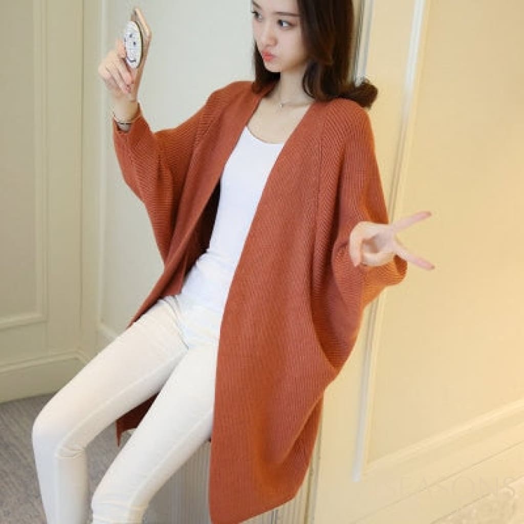 Cardigan Luxo Mana P / Ferrugem
