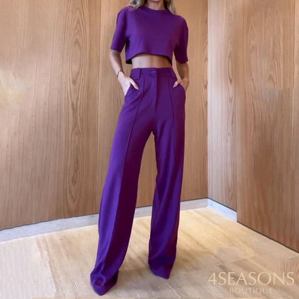 Conjunto Alberta Roxo / Gg