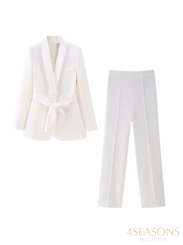 Conjunto Alfaiataria Téssya White-Set / Xs China