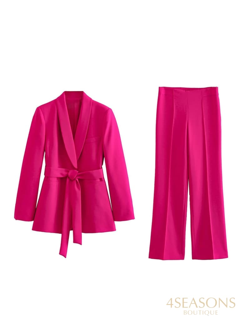 Conjunto Alfaiataria Téssya Red-Set / Xs China