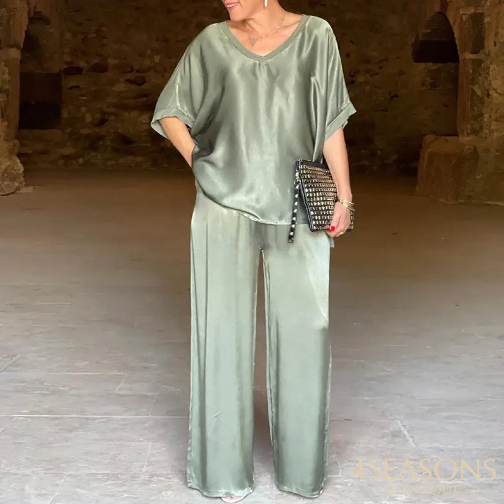 Wefads Two Piece Set Women Summer Casual Chic Printed V Neck Sleeveless Suspender Backless Lace Up