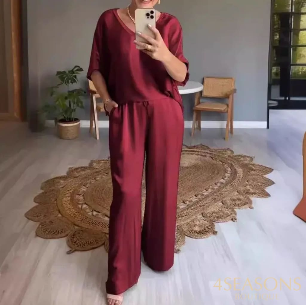 Wefads Two Piece Set Women Summer Casual Chic Printed V Neck Sleeveless Suspender Backless Lace Up