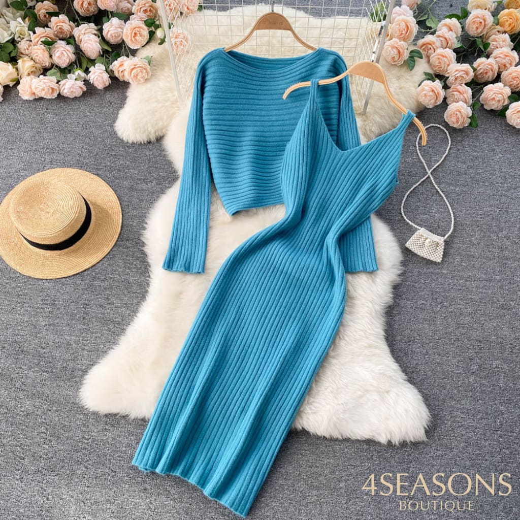 Conjunto Cascais Azul / Tamanho Único