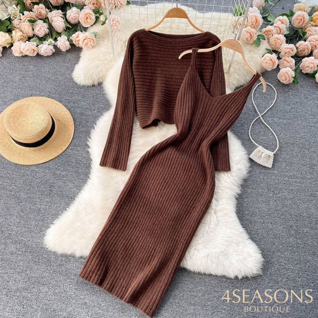 Conjunto Cascais Marrom / Tamanho Único