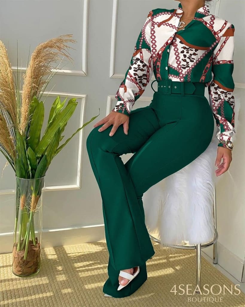 Conjunto Charlotte + Cinto Gratuito Verde / P