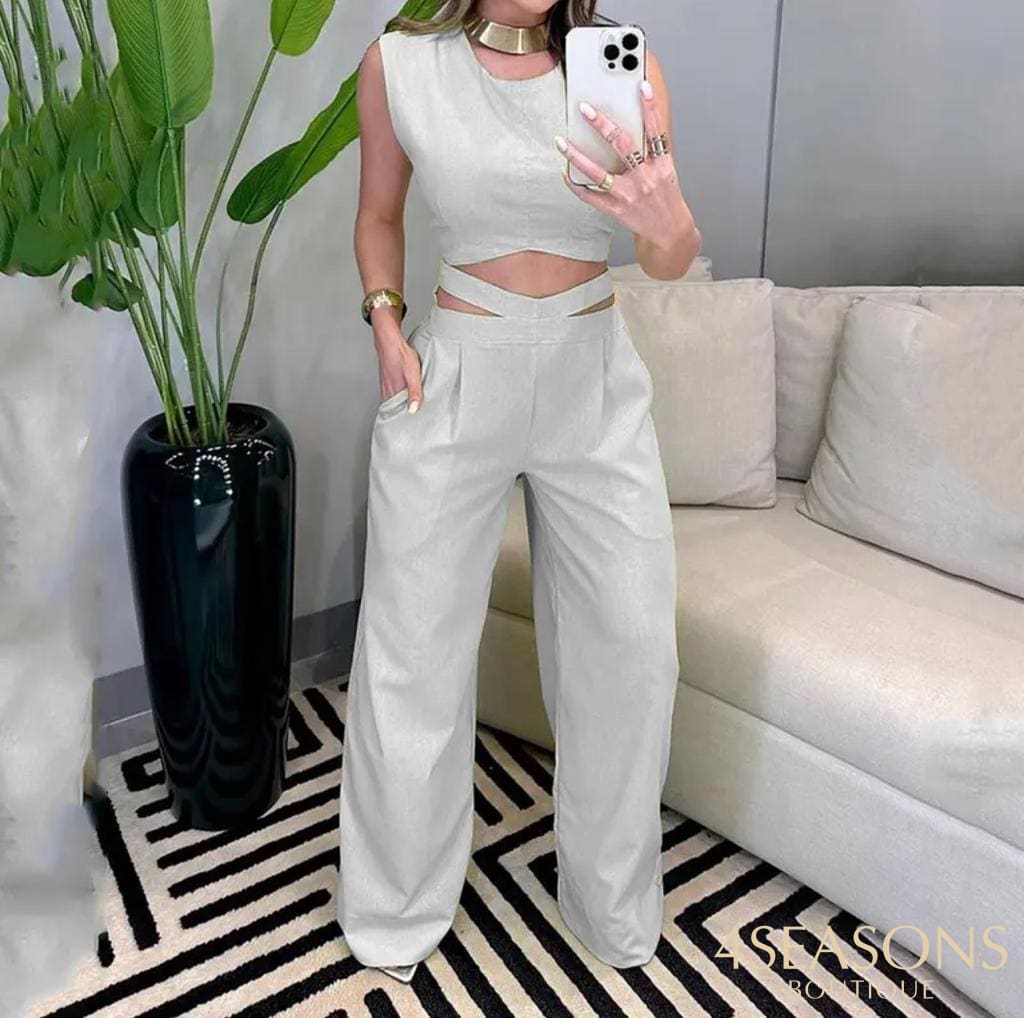 Conjunto Laura Cinza / P