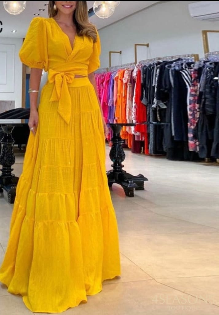 Conjunto Sun Amarelo / P