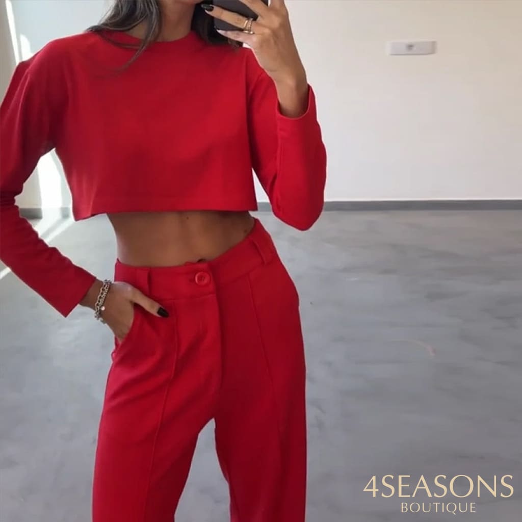 Conjunto Zargui Vermelho / P