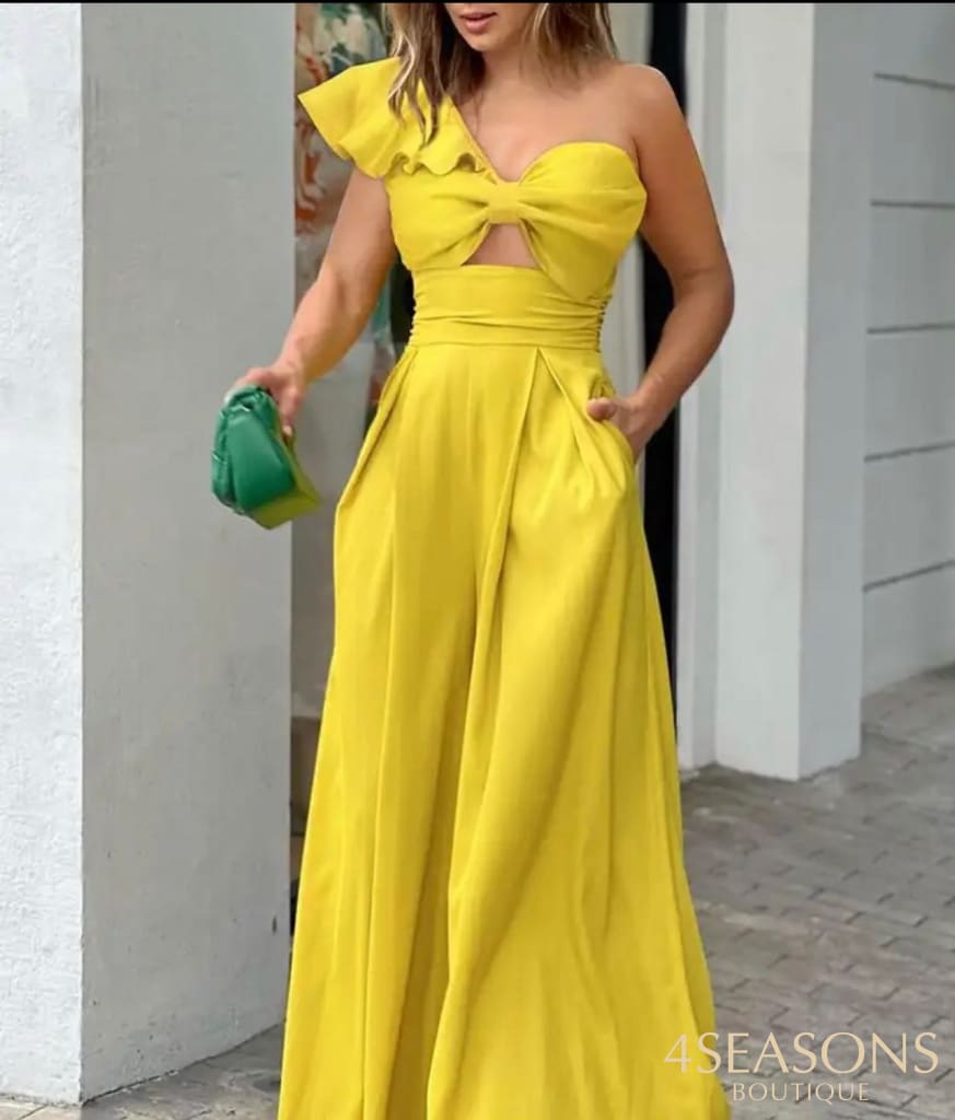 Macacão Leandra Amarelo Modelo 2 / P