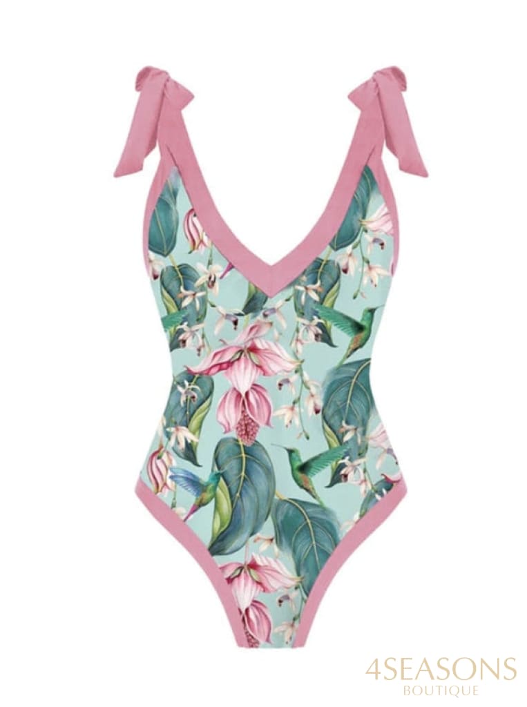 Maiô Amália + Pareô Grátis Pink / S