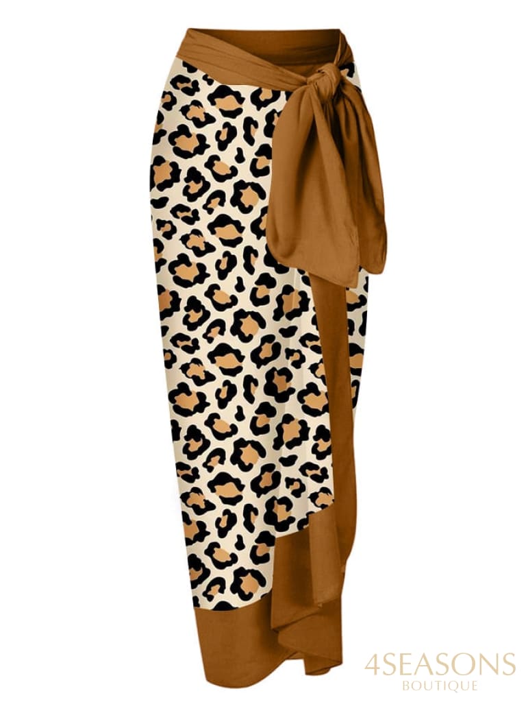 Fashion Leopard Colorblock Print Swimsuit Set Womens Suit Surf Wear Summer Swiming 2022 Luxury