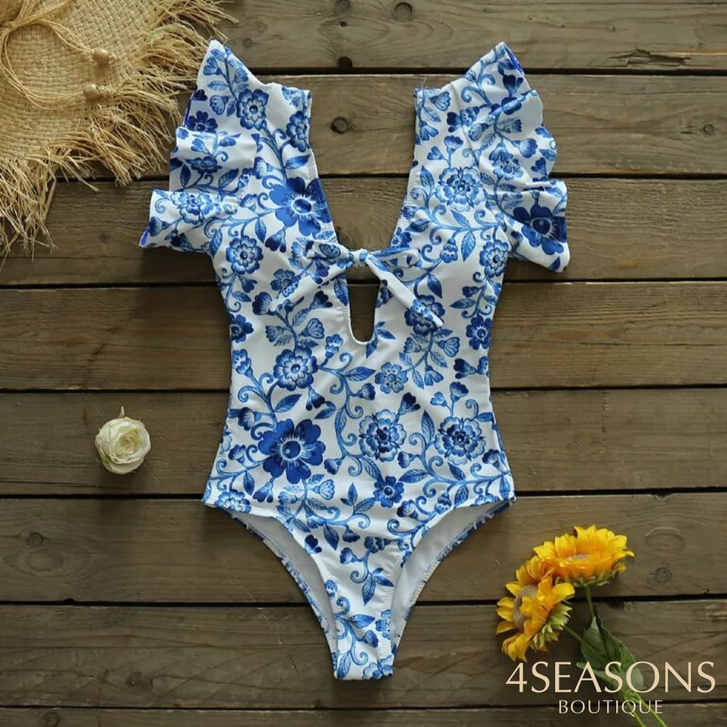 Maiô Santorini Azul Barroco / P