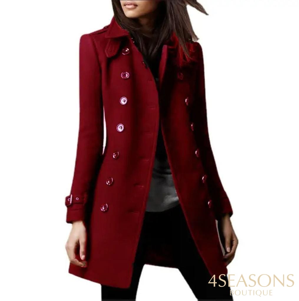 Sobretudo Doroth Vermelho Vinho / P