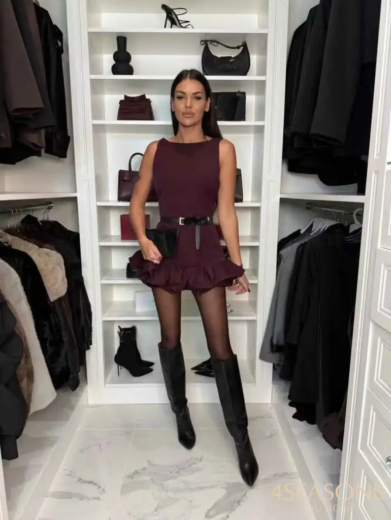 Vestido Berta Borgonha / P