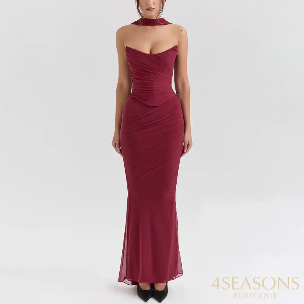 Vestido British Borgonha / Pp