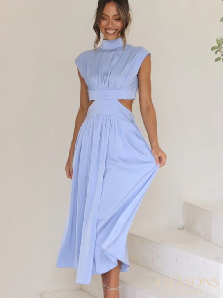 Vestido Midi Eloah Long-Sky / S