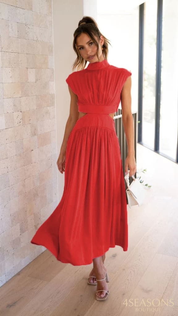 Vestido Midi Eloah Long-Red / S