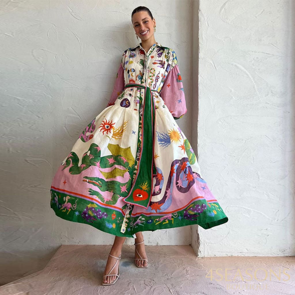 Vestido Midi Hanna Estampa 1 / P