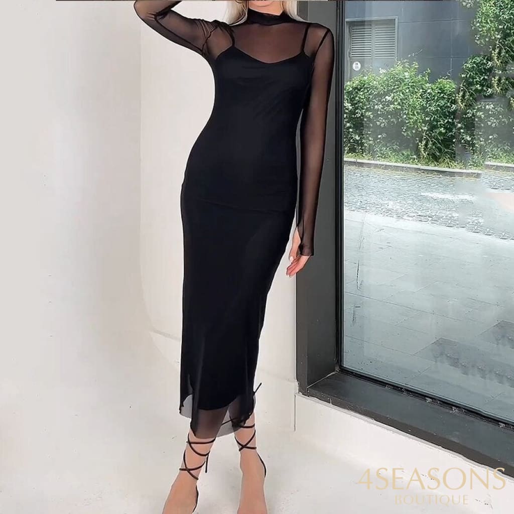 Vestido Sham Preto / P