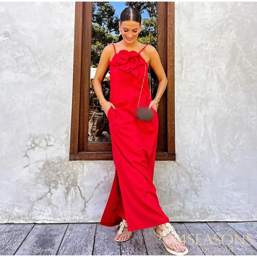 Vestido Trancoso Vermelho / P