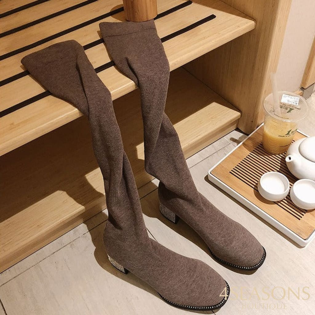 Bota Stretch Caqui / 33