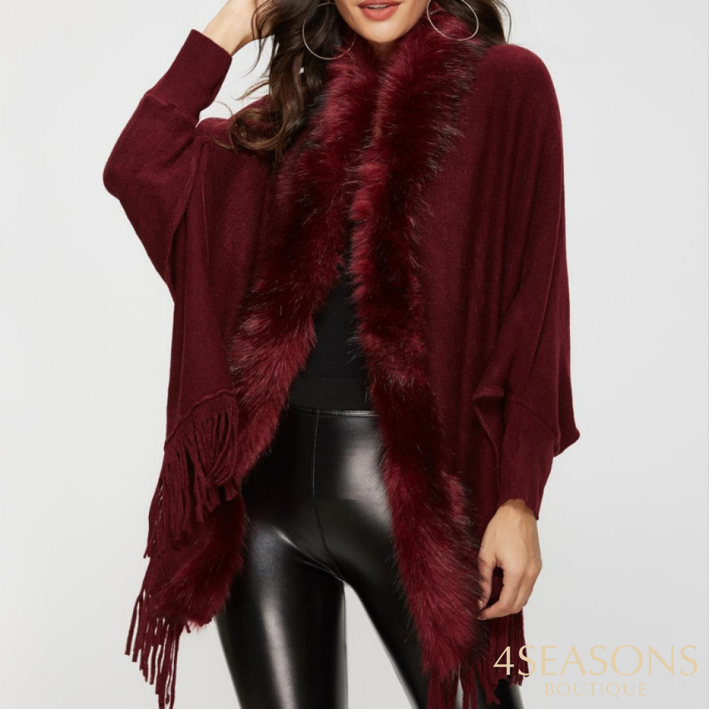 Cardigan Aberto Maia Vermelho / Tamanho Único 127898002