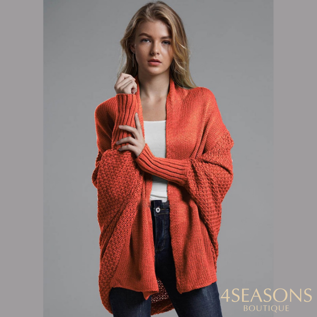 Cardigan Curto Vanda Laranja / Único