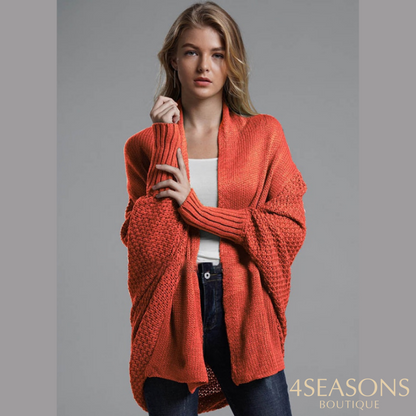Cardigan Curto Vanda Laranja / Único