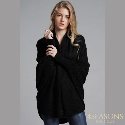 Cardigan Curto Vanda Preto / Único