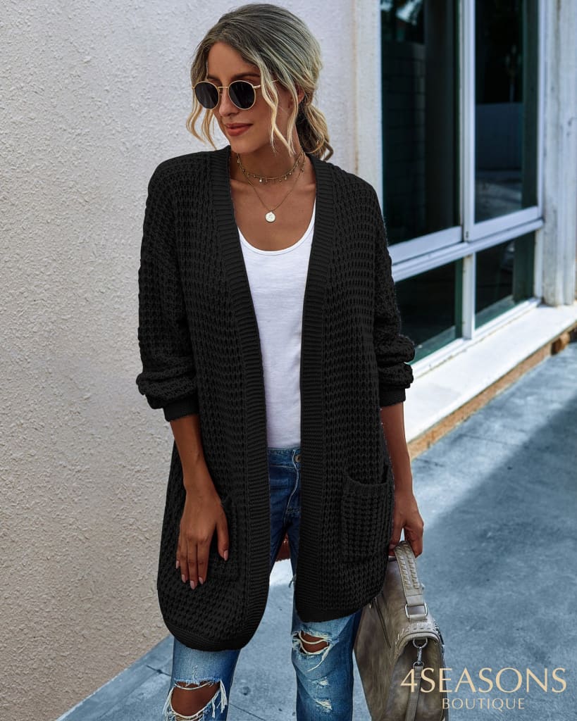Cardigan Village Preto / P