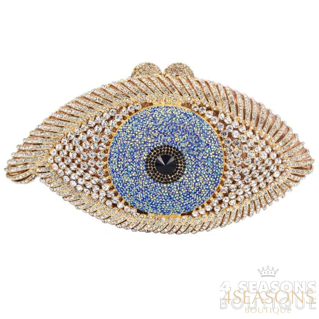Clutche Cristais Olho Grego - 4 Seasons Boutique