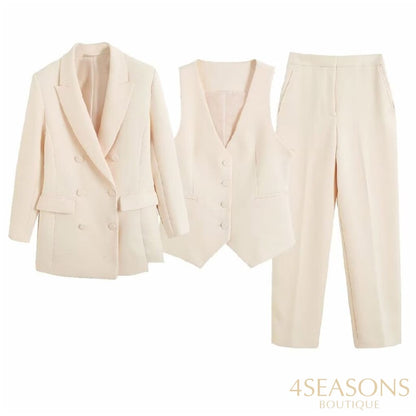 Conjunto 3 Peças Parisiense (Colete+Calça+Blazer)