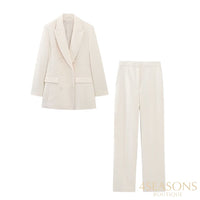 Blazer + Hose - Beige