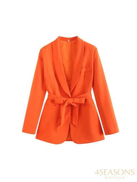 Orangefarbener Blazer