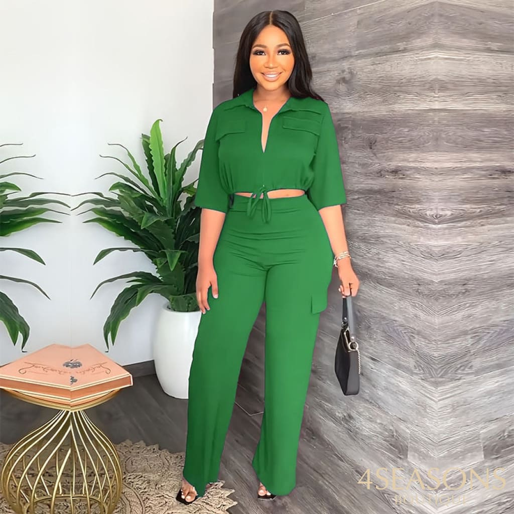 Conjunto Eveline Verde / P
