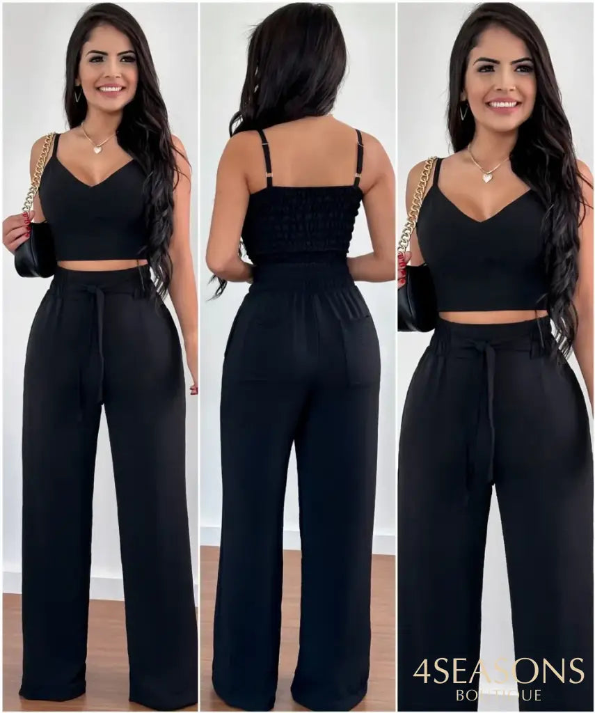 Conjunto Cínthia Preto / P