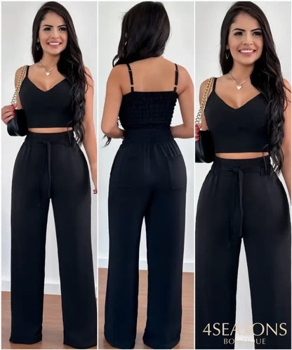 Conjunto Cínthia Preto / P