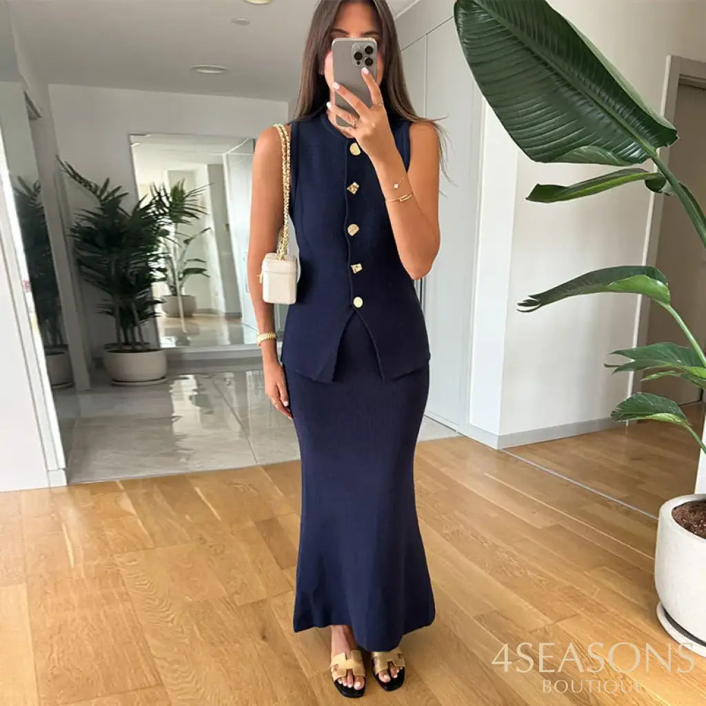 Conjunto Sicília Azul Marinho / P