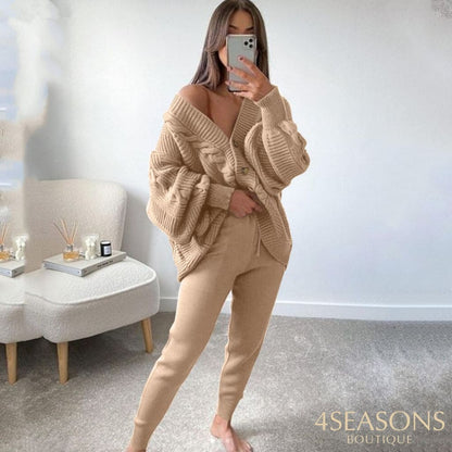 Conjunto Tricô Tânia Khaki / P