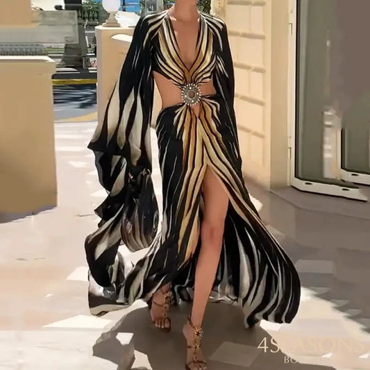 Fabulous Dress Black and Gold / XS