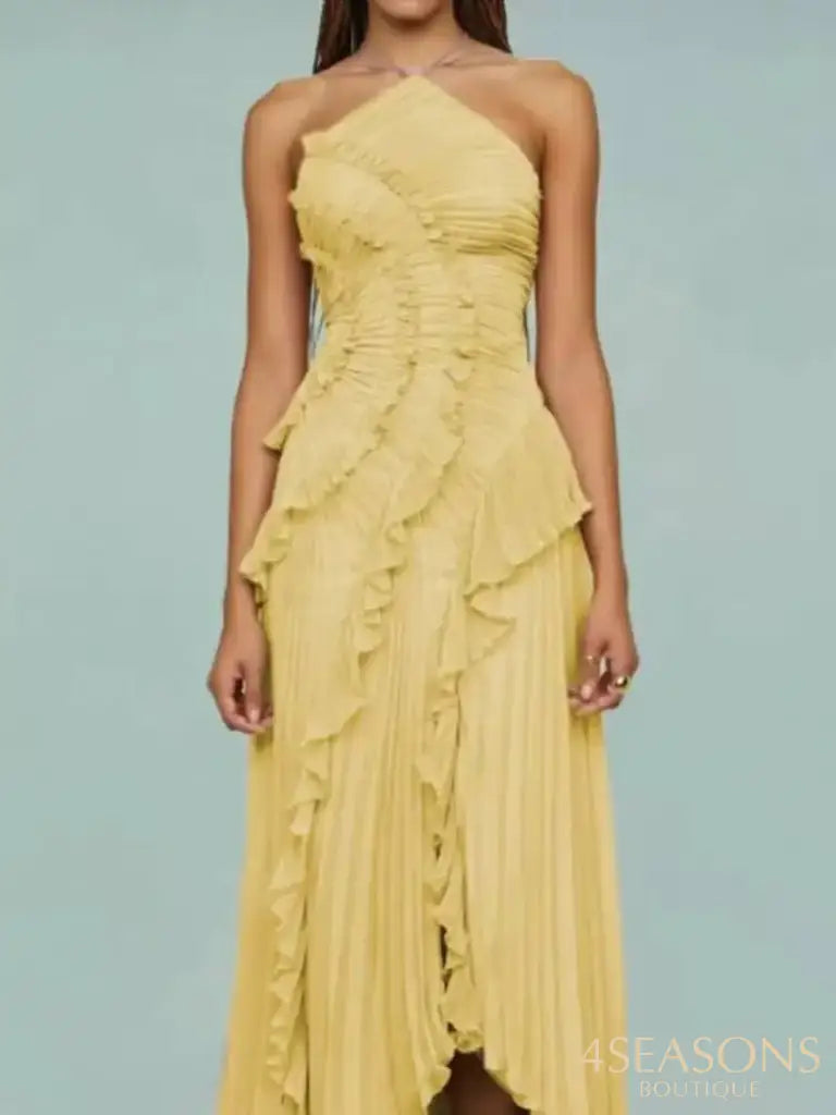 Kamala Dress Yellow / XS