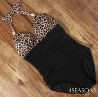 Schwarz mit Leopard