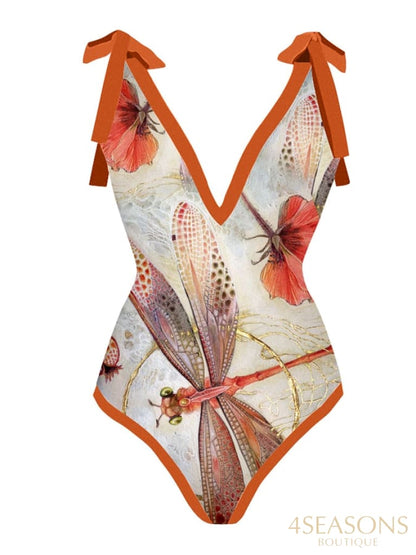 Retro Swimwear 2022 New One-Piece Swimsuits And Beach Cover Ups Women&#39;s Biquini Summer Beachwear